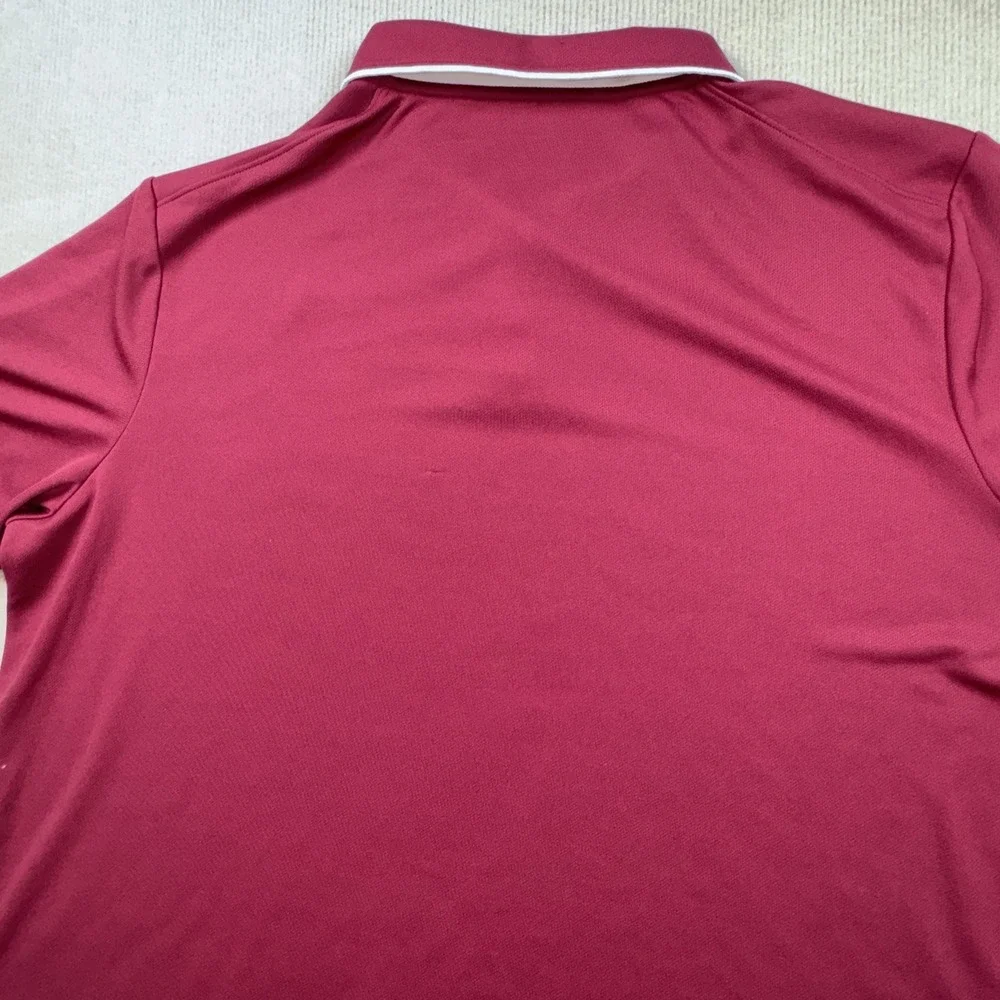 Nike Polo Shirt Mens XXL Maroon Florida State Dri-FIT Short Sleeve Tipped Collar
